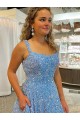Color mostrado línea A Cucharón Cola corte Lentejuelas Terciopelo Largo Vestidos de fiesta Outlet