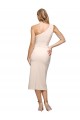 Cubierta Un Hombre Midi Crepé Elástico Corto Formales Vestidos de dama de honor / Vestidos de fiesta / Vestidos de cóctel Outlet