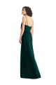 Evergreen línea A Cuello en V Gasa Largo Vestidos de dama de honor Outlet