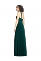Evergreen línea A Halter Gasa Largo Vestidos de dama de honor Outlet