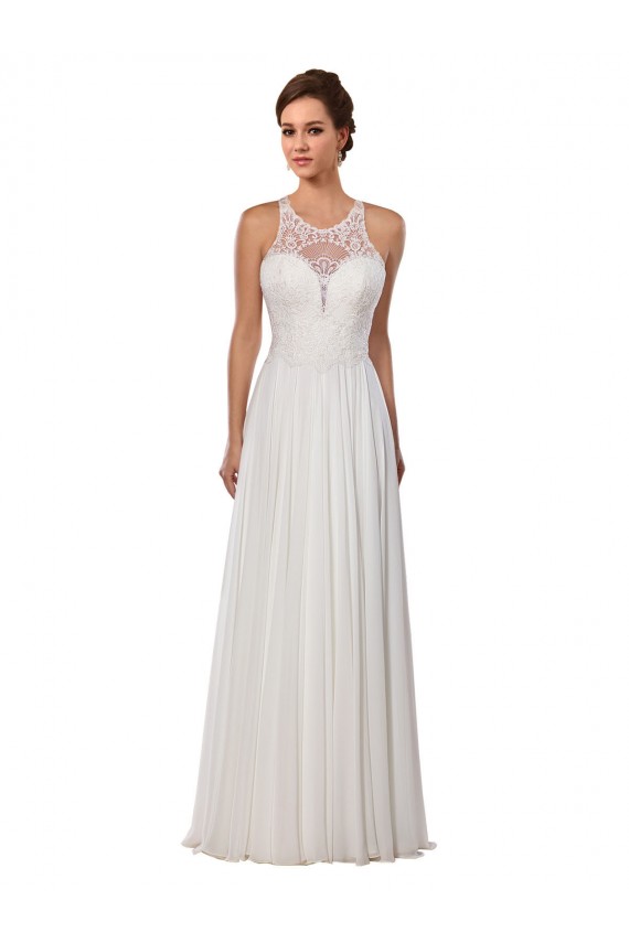 Marfil Cubierta Ilusión Cola capilla Gasa Vestidos de novia Outlet
