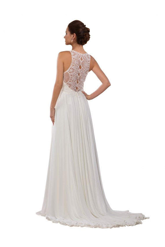 Marfil Cubierta Ilusión Cola capilla Gasa Vestidos de novia Outlet