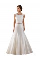 Marfil Sirena Barco Cola capilla Satén Vestidos de novia Outlet