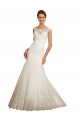 Marfil Sirena Barco Cola capilla Tul Encaje Vestidos de novia Outlet