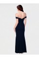 Marfil Sirena Hombros Descubiertos Crepé Elástico Largo Formales Vestidos de dama de honor / Vestidos de fiesta Outlet