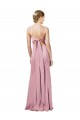 Negro Cubierta Tirantes espagueti Cuadrado Crepé Elástico Largo Formales Vestidos de dama de honor / Vestidos de fiesta Outlet