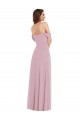 Primavera línea A Cuello de Corazón Gasa Largo Vestidos de dama de honor Outlet