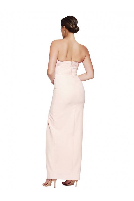 Sirena Satén elástico Largo Formales Vestidos de dama de honor / Vestidos de fiesta Outlet