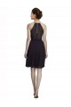 Uva línea A Halter Cuello Alto Gasa Corto Vestidos de dama de honor / Vestidos de cóctel / Vestidos para homecoming Outlet