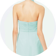 Espalda baja Vestidos de dama de honor Outlet