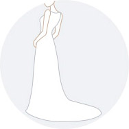 Cola capilla Vestidos de novia Outlet