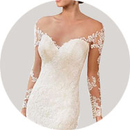 Manga Larga Vestidos de novia Outlet